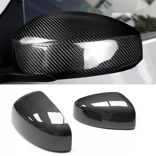 CARBON FIBER SIDE VIEW MIRROR COVERS CAP OVERLAY FOR 2009-2020 NISSAN 370Z Z34