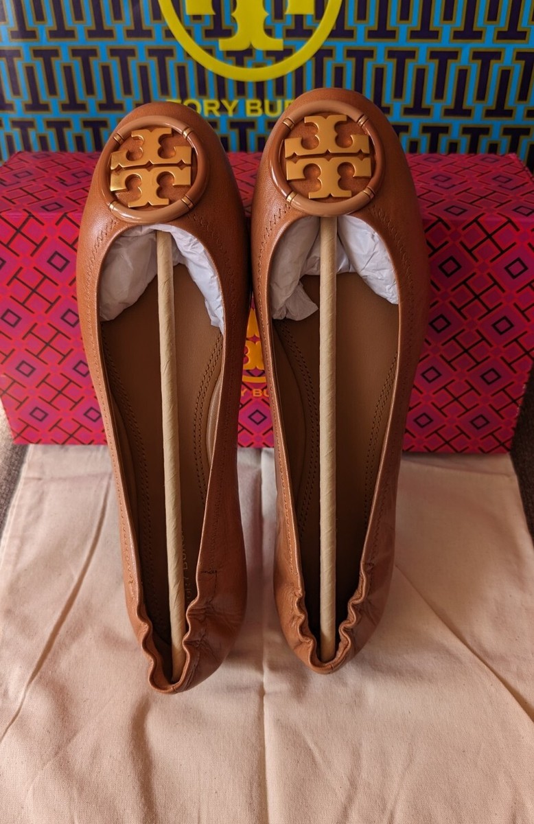 Tory Burch Logo Ballet Flats $378 Size 10.5 NIB | eBay