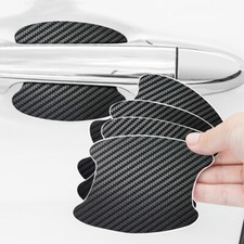 4x Car Stickers Carbon Fiber Door Handle Protector Film Anti-scratch Accessories 4x Car Stickers Carbon Fiber Door Handle Protector Film Anti-scratch Accessories