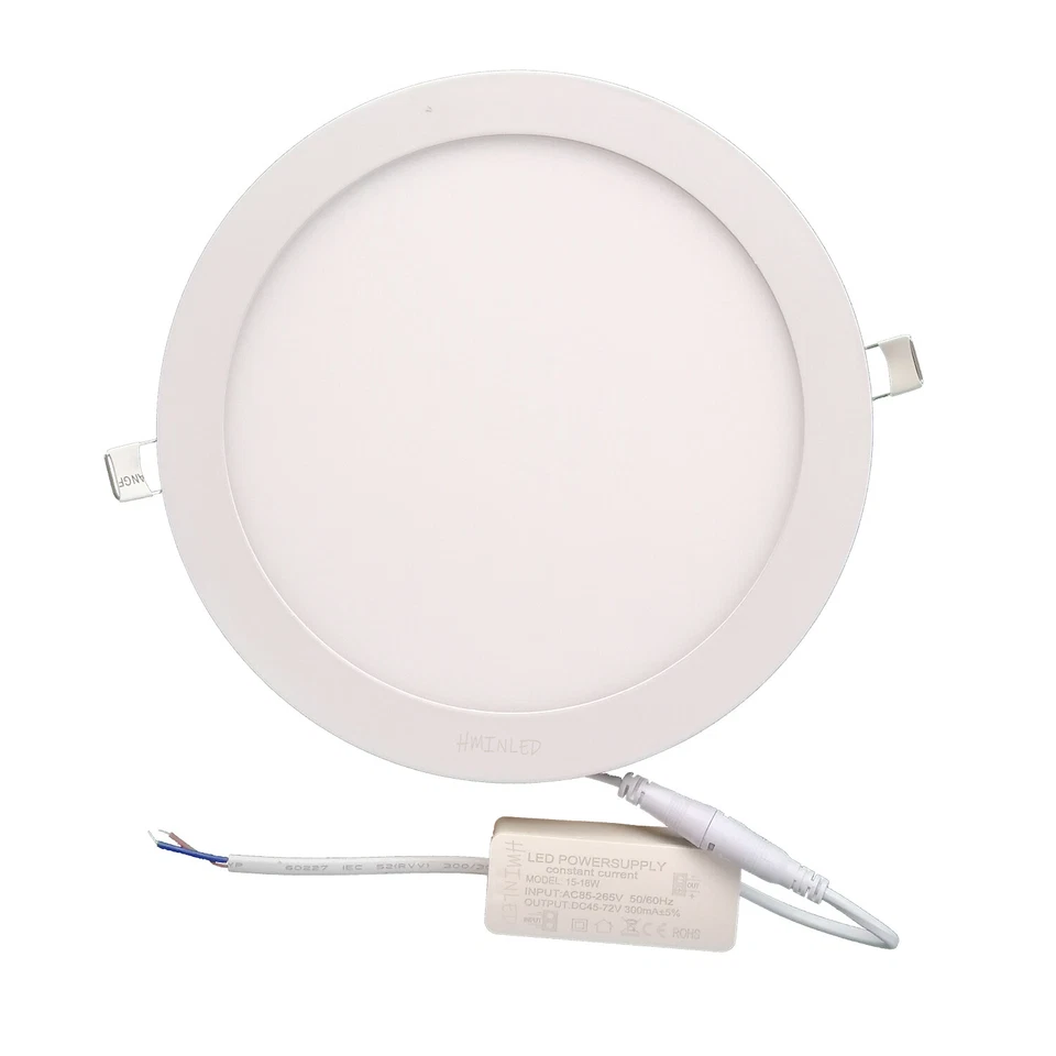 8inch Ultra-Thin LED Recessed Retrofits Kit Ceiling Lights Not Dimmable Light Foto 3 de 4