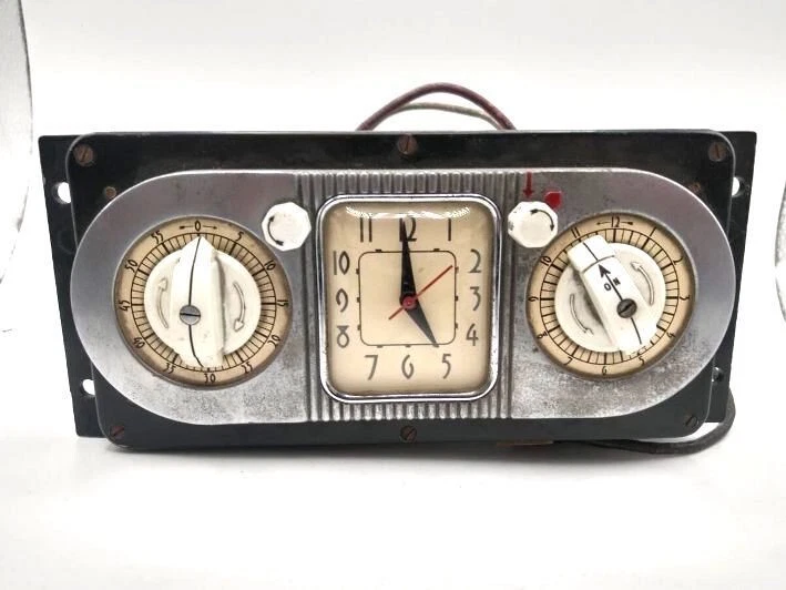 Rare Vintage Antique LUX Kitchen Oven Stove Clock Timer 1920s 30s 