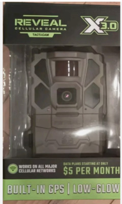 New in Box Tactacam Reveal X 3.0 Cellular Trail Camera RV-TC-XGEN3