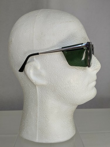 VTG Fendall Eyeglasses Safety Glasses w/ Side Shields Gray-ish Frame Green Lens - Picture 4 of 12