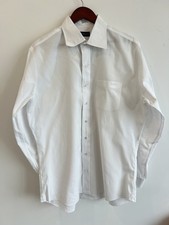 Proper Cloth Men s White Dress Shirt 17 -4/35 Long Sleeve XL Cotton Classic