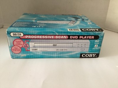 Coby DVD 224 Compact Progressive Scan With Remote In Box New