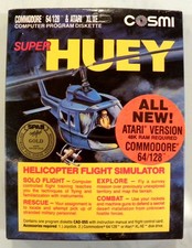 ATARI SUPER HUEY COSMI Video Game BOOT/RUNS! 400/800/1200XL/C64/128/125D/64C