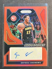 2023-24 Panini Prizm Signatures Red Prizm /99 Onyeka Okongwu #SIG-OKG Auto