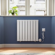 Image of Electric Radiator Wall Mounted Thermostat WIFI Timer White Flat Panel Heater