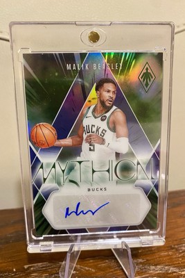 Panini Phoenix Malik Beasley Milwaukee Bucks Mythical Auto Purple SN75 #MA-MKB