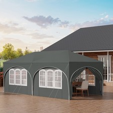 WOLTU 3m x 6m Pop up Gazebo Folding Gazebo with Sides Weatherproof UV-Resistant