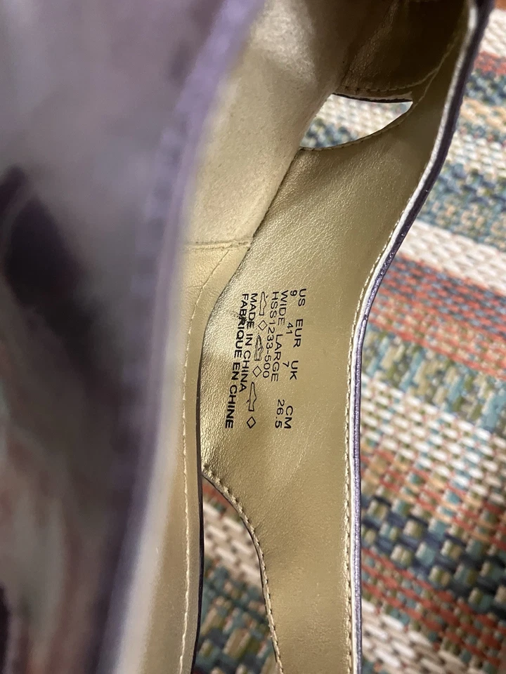 Estilo Suave por Hush Puppies Dos Tonos Púrpura Eslinga Trasera 9w Ligeramente Usado Foto 4 de 4