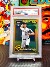 Paul Skenes 2024 Topps Chrome True Gold Refractor /50 #USC88 Pirates PSA 9 RC