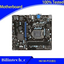 PER H61M-P33(B3) Scheda Madre Supporta i5 3470 2500 3220 E3-1230 V2 DDR3 16G *u