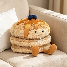 Jellycat Amuseables Fran Pancakes Plush Toy Gift with Tags + Dust Bag Cute