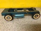Tonka 1961 Greenish Blue Stake Truck Frame and Tires Only for Parts Or Restore