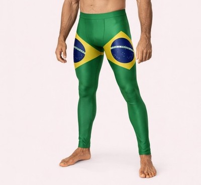 BRASILIEN GK BJJ Gamaschen MMA Kompressionshose No Gi Tights Grappling Leggings