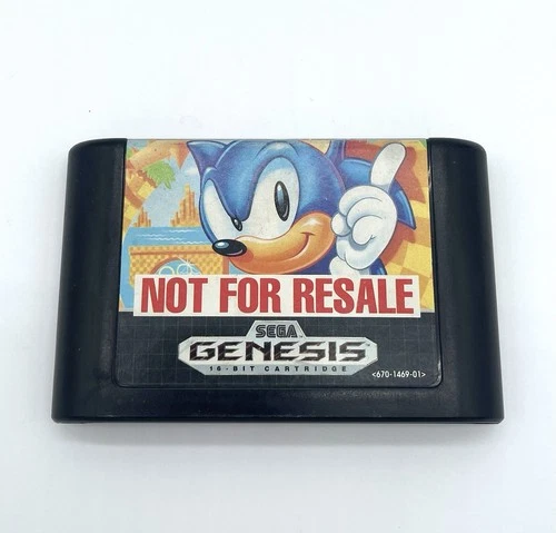 Sonic the Hedgehog (Not For Resale) Sega Genesis Cartridge Only. Untested
