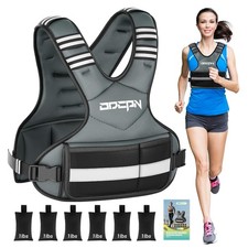 Weighted Vest Adjustable Weights for Women, 6-12 Lbs Weight Vest for Walking ...