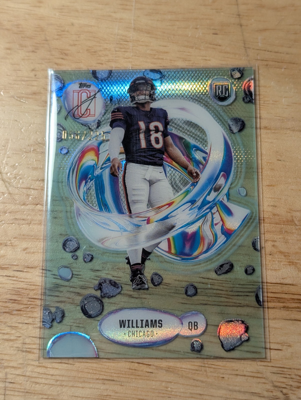 Caleb Williams #F-1 2024 Topps Signature Class Fluidity Teal (RC) #/225