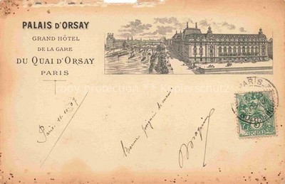 PARIS 75 Palais d'Orsay Grand Hôtel de la Gare