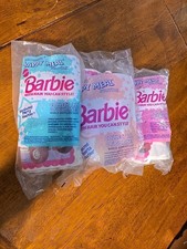 Vintage Lot 3 BARBIE DOLL 1992 Hair You Can Style McDonald Happy Fun Meal MATTEL