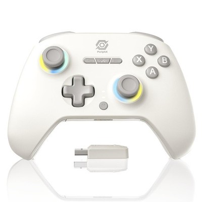 PeriphX Wireless Gaming Controller for PC/Switch1,2/Steam/Android/iOS - White