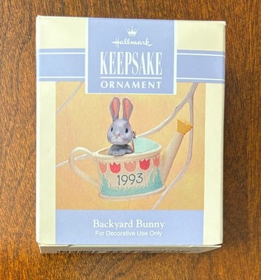 1993 Hallmark BACKYARD BUNNY Keepsake Easter Ornament Collection ~ NEW