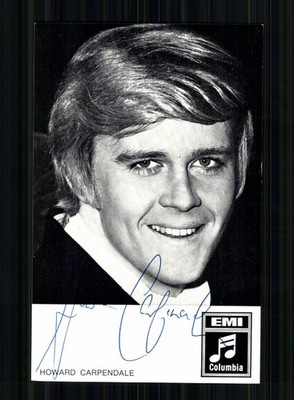 Howard Carpendale EMI Autogrammkarte Druck Signiert # BC 223363