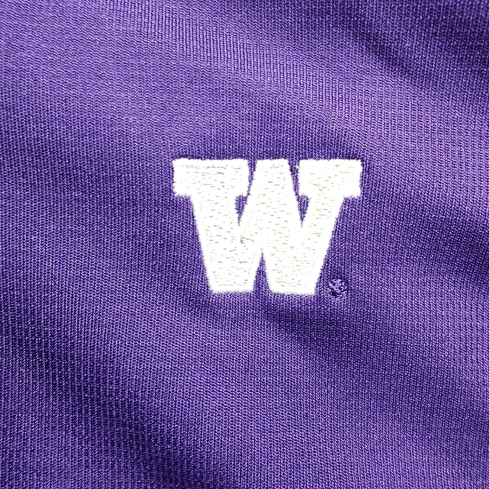 Polo elástico Cutter & Buck Top para mujer XL púrpura Washington Huskies CB DryTec Foto 2 de 4