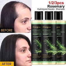 3PCS Organic Rosemary Hair Growth Shampoo for Natural Thickening Strengthening