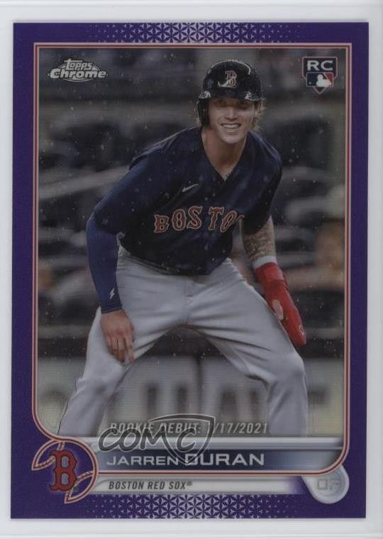 2022 Topps Chrome Update Rookie Debut Purple Refractor Jarren Duran #USC70 0w7