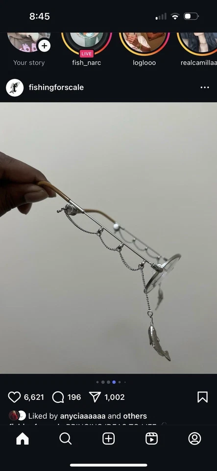 FISHINGFORSCALE FISH HOOK GLASSES, Clear Lenses - Image 4 of 4