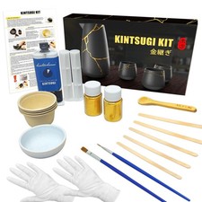 Kintsugi Repair Kit, Repair Your Meaningful Pottery with KINTSUGI Gold Glue, ...