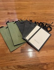 Lot Of 7 Gucci Paper Shopping Gift Bags New Never Used