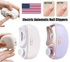 Automatic Electric Nail Clipper Electric Toenail Clipper Nail Trimmers US STOCK