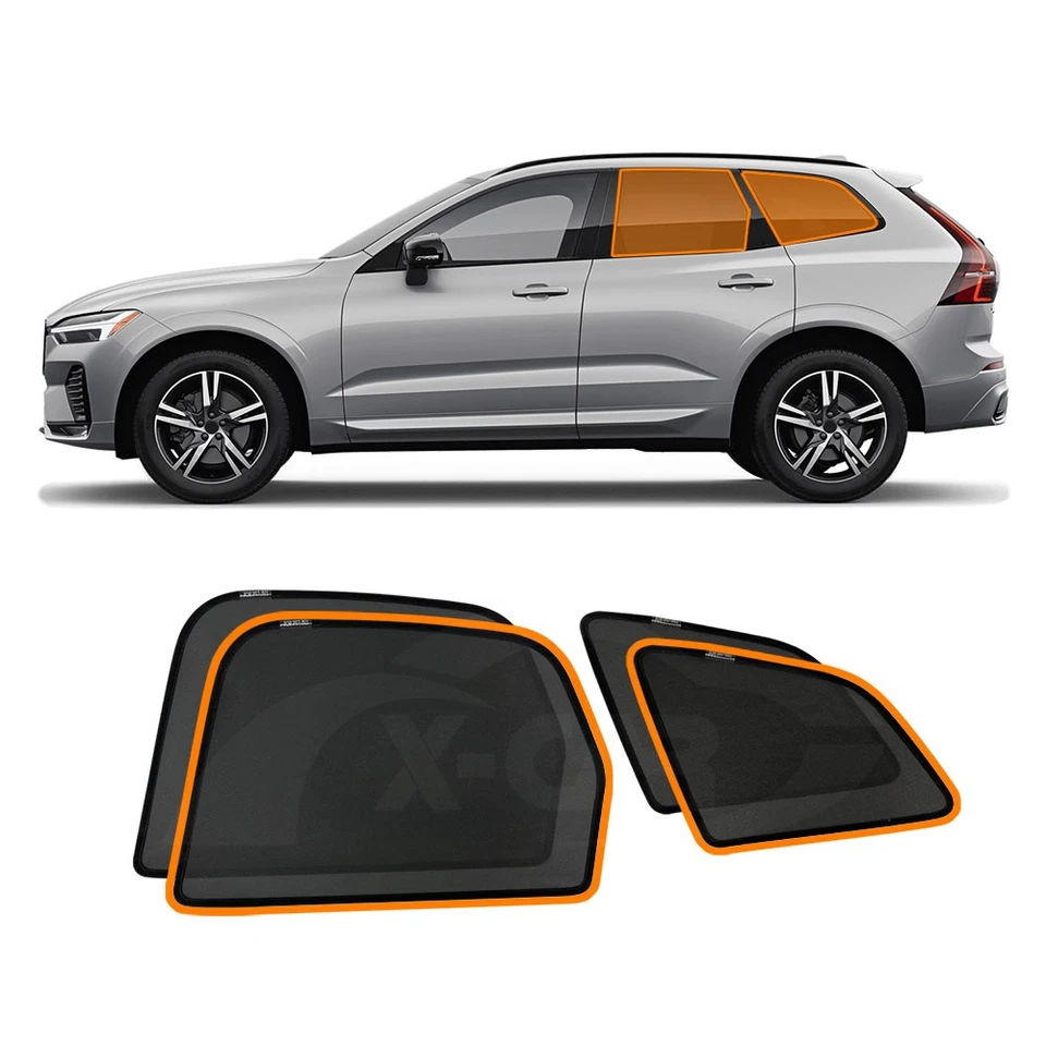 Car Window Sun Shade Blind Mesh for Volvo XC60 2017-Onwards Sunshade - image 2 of 4