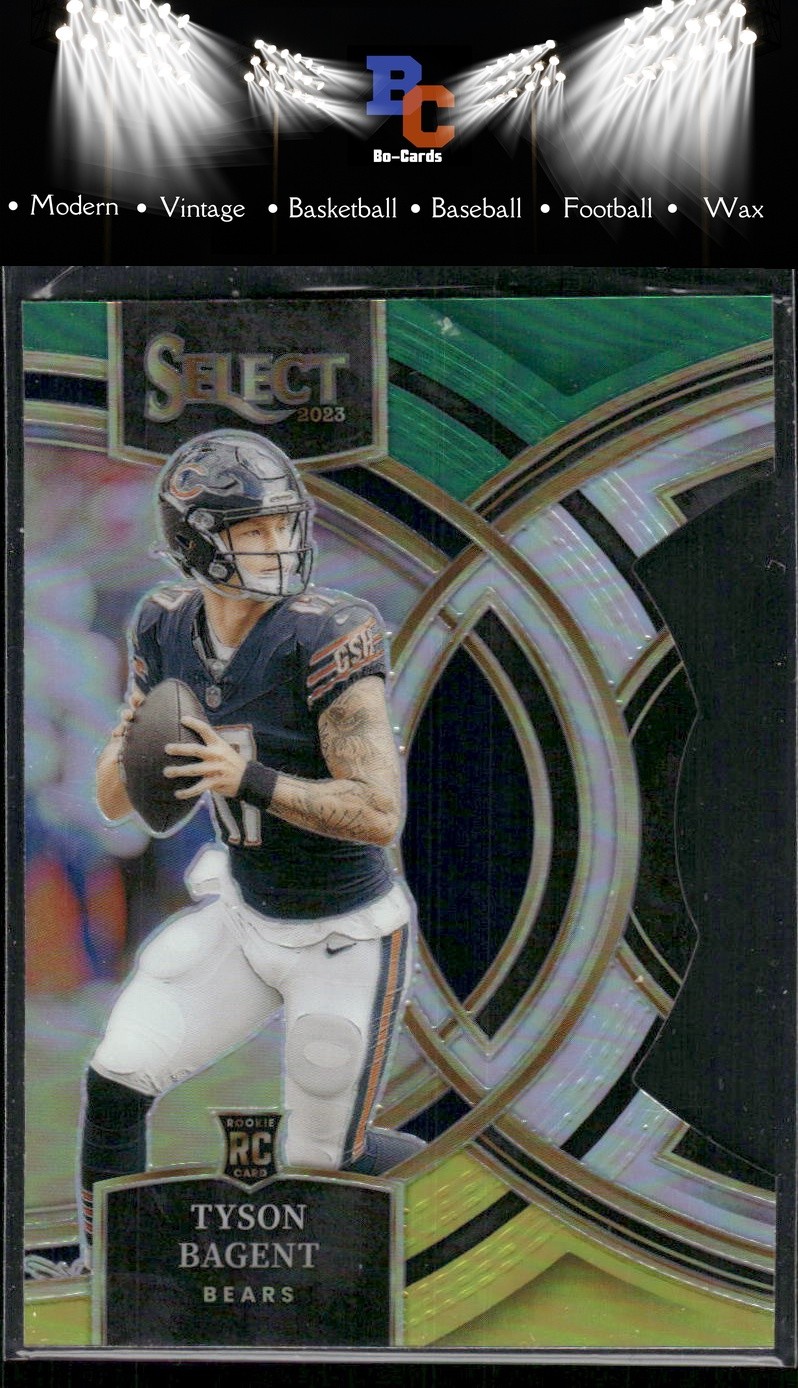 2023 Panini Select #123 Tyson Bagent Green and Yellow Prizms Die Cuts