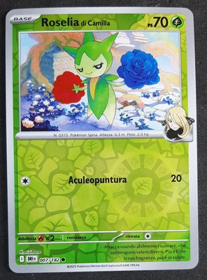 ROSELIA DI CAMILLA DRI 007/182 Reverse in Deutsch Pokemon Prädestinierte Rivalen