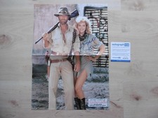 Sharon Stone Autogramm signed 30x42 cm Lobbycard gefaltet "Quatermain" ACOA