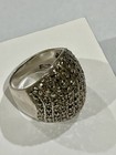 Sterling Silver Antique/Vintage Large Crystal Ring. Size 9.5 — photo 5