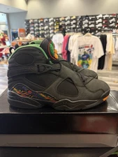 Size 8 - Nike Air Jordan 8 Retro Tinker Air Raid Shoes Black Concord