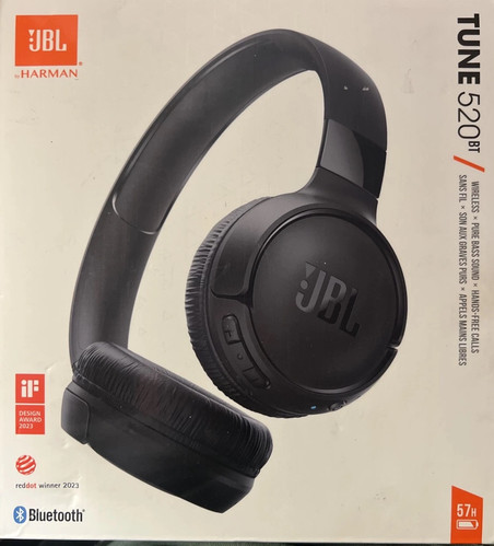 JBL Tune 520BT Kabellose Bluetooth On-Ear Kopfhörer (Schwarz) NEU - Bild 1 von 2
