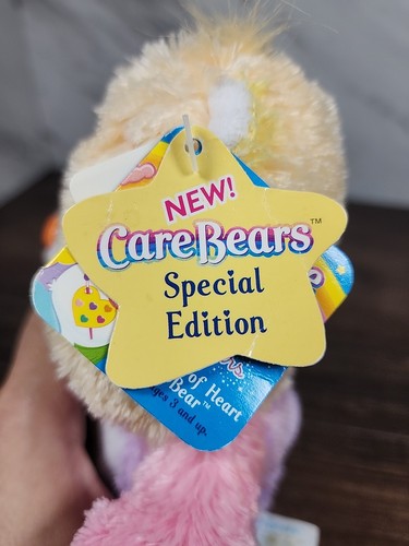 RARE CARE BEARS WORK OF HEART BEAR 2005 BRAND NEW WITH TAGS COLORFUL - Picture 9 of 11