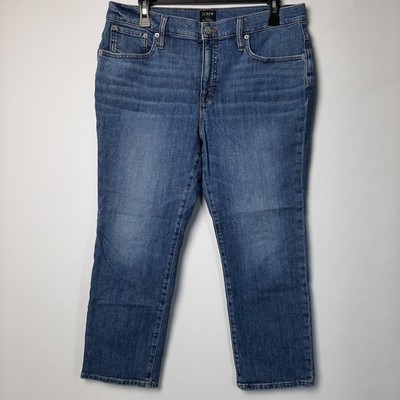 J. Crew Eco Slim Boyfriend Jeans Womens Size 30P (33x24) Stretchy Denim