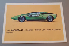 #131 BOOMERANG  - Auto Parade 1970's Americana Munich Trading Card