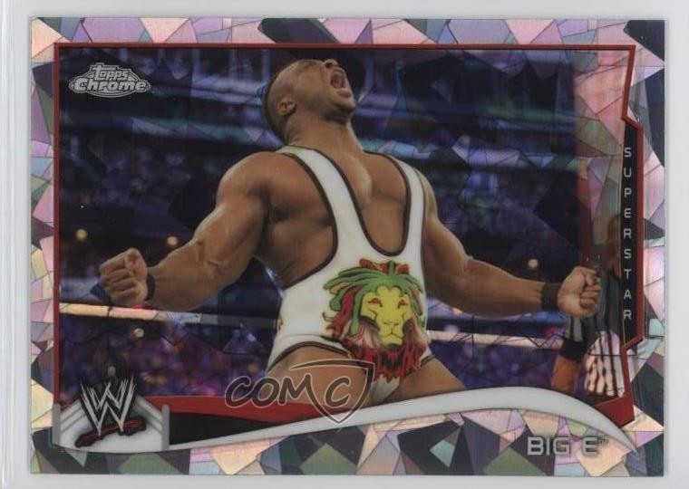2014 Topps Chrome WWE Atomic Refractor Big E #3 1u6