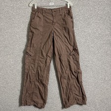 BDG Women's Size Medium Brown 100 Cotton Y2K Cargo Baggy Straight Pants