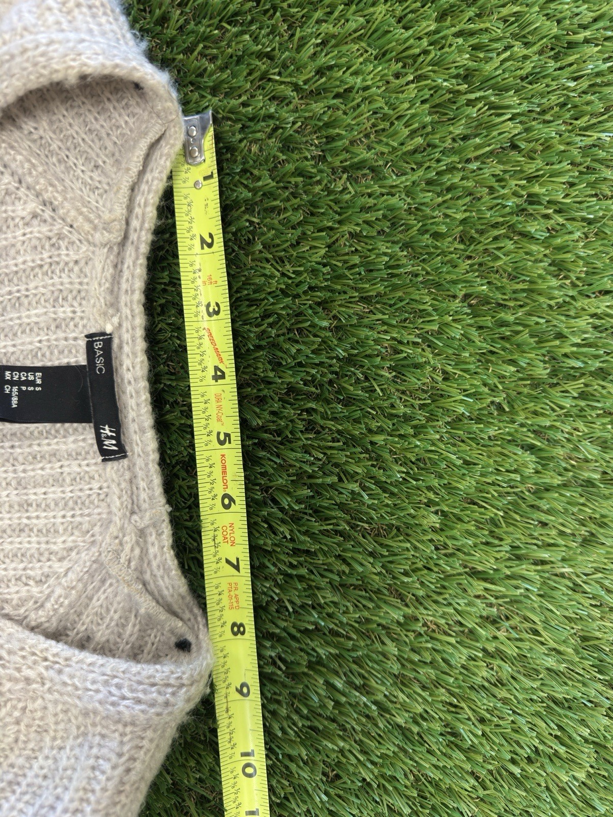 H&M Basic V-Neck Knit Sweater Womens Small Gray Long Sleeve Pullover thumbnail 7