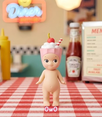 Sonny Angel Snack Series Smoothie Figure Milkshake Pink Cherry Cream Cute Toy