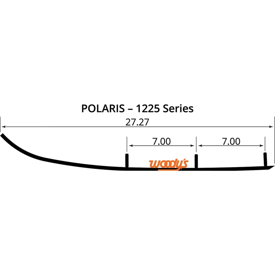 Corredores de carburo Woodys 8" para Polaris WPI-1225 Foto 2 de 4